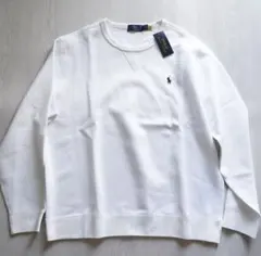 人気！新品タグ付き　ポロラルフローレン　ドライスウェット　ホワイト　メンズXL