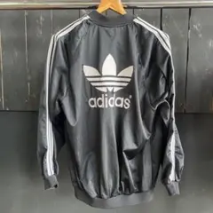 adidas 黒 トラックジャケット L