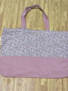 リバティ 花柄 レッスンバッグ 作家さん手作り ピンク 女の子 幼稚園 保育園