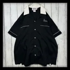 king louie キングルイ ブラック レーヨン ギャバ シャツ 黒 50s king louie キングルイ ブラック レーヨン ギャバ シャツ 黒 50s