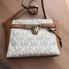 Michael Kors ショルダーバッグ ブラウン/ホワイト
