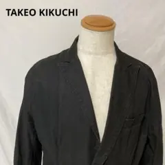 TAKEO KIKUCHIブラック テーラードジャケット コットンのサムネイル