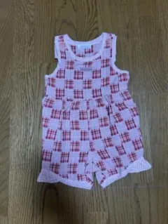 bebe 赤と白のチェック柄 服