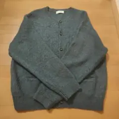 ADAM ET ROPE 青 カーディガン