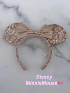 Disney ミニーちゃんカチューシャ ローズゴールド