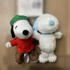 スヌーピーとホワイト ぬいぐるみセット