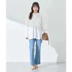 新品◆シャーリングシャツ Fサイズ