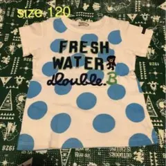 〠1212☆ DOUBLE.B ダブルB ドットびーくんアップリケ　Tシャツ