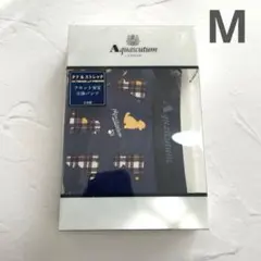 新品　アクアスキュータム　犬　柄　ボクサーパンツ　M 前開き　パンツ　下着　紺
