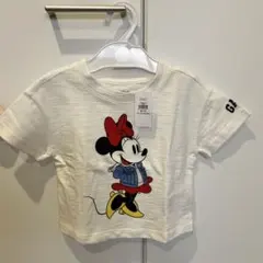 ミニーマウス クロップドTシャツ ホワイト