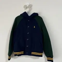 POLO RALPH LAURENフリース フーデッド ベースボールジャケット