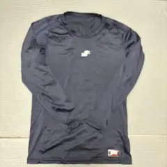 新品未使用　メンズ　エスエスケイ　ネイビー 長袖アンダーシャツ　丸首　　L