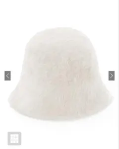 GRL 白 ファーバケットハット タグ付き新品