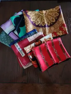 シルクスカーフ 8枚セット