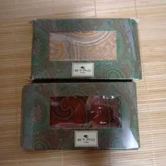 ETRO エトロ　ティッシュケース+ミニテリー3枚　セット ETRO エトロ ティッシュケース+ミニテリー3枚 セット