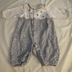美品　familiar長袖ロンパース 50-60