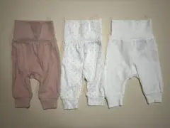 H&M ベビー服 ズボン3本セット 50cm 新生児〜1M