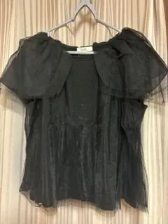 【新品】earth music&ecologyブラックトップスF【匿名発送】