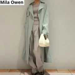 【Mila Owen】　落ち感トレンチコート　ロングコート　スプリングコート　0
