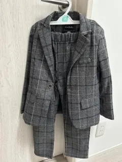フォーマルスーツ グレー系チェック 120cm