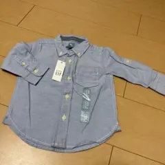 babyGap ボタン付きシャツ 12-18ヶ月 ライトブルー