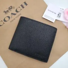 新商品　COACH　コーチ　折り財布　コインウォレット　正規品