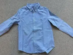 Ralph Lauren キッズ長袖シャツ 7号 青　120-130cm