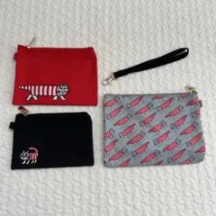 グロー GLOW 9月号 付録 リサラーソン ねこのマイキー3連ポーチ