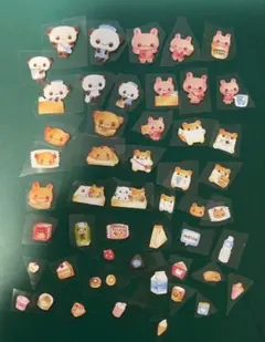 平成レトロ　当時物　フレークシール　ハムスター　パンダ　うさぎ　レア