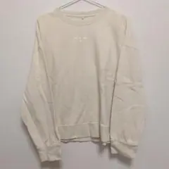 CLOSSHI アイボリー 裏起毛 トレーナー L