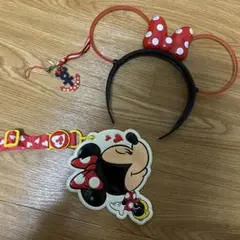 《送料無料》ディズニーリゾート ミニー カチューシャ ライトアップ パスケース