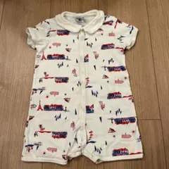 PETIT BATEAU 襟付きロンパース 12m