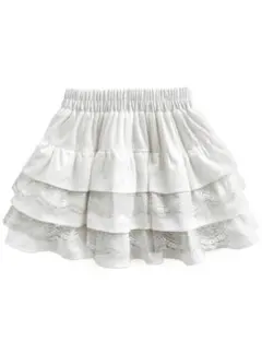 【新品未使用】GRLインパン裏地付きティアードフリルミニスカートat2425