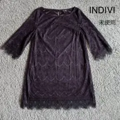 ⭐︎新品⭐︎INDIVI  チュニック　カットソー　レース　フォーマル