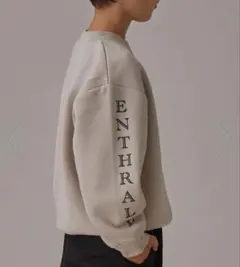 ペアマノンストリート　裏起毛ロゴスエット　グレー　120