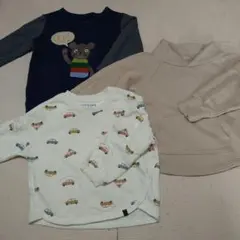 サイズ１００　ベルメゾン　バースデー　トレーナー　３枚