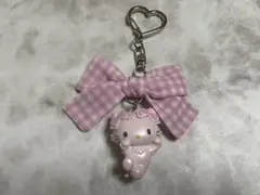 ✨激レア✨キティ hello kitty ご当地 根付 大阪 ヒョウ柄 ピンク