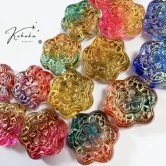 手染めビーズ 塗装ビーズ アクリルビーズ パーツ