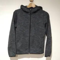 UNIQLO　ユニクロ　150 ダークグレー フルジップ フード付きパーカー