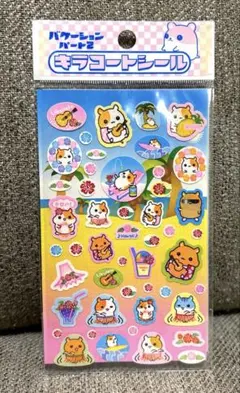 ハムスター　シール　レモン株式会社　キラーコートシール　平成【ハイビスカス】