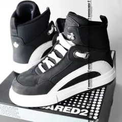 定21万DSQUARED2ディースクエアードBOOGIE肉厚ミッドスニーカー42
