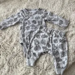 H&M オーガニックコットン 動物柄ロンパースセット 0-3ヶ月