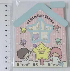 キキララ　お家型メモ　サンリオ　平成レトロ　おうち　メモ帳　ダイカットメモ