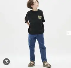 【GU】シェフパンツ　150 ブルー