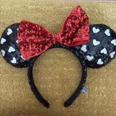 ミニーマウス風スパンコールカチューシャ