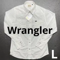 タグ付き 未使用 Wrangler ホワイト ウエスタンシャツ L