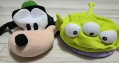 ディズニー ファンキャップ グーフィー リトルグリーンメン 2点セット