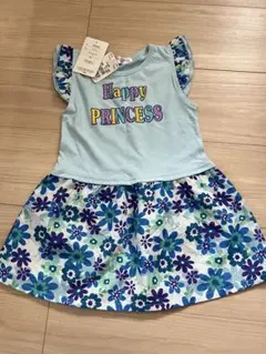 花柄スカート付きワンピース 100cm