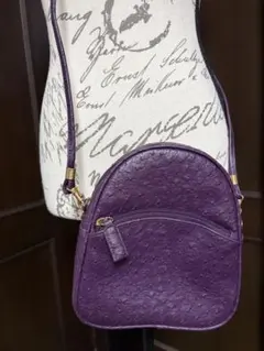 紫色ショルダーバッグ