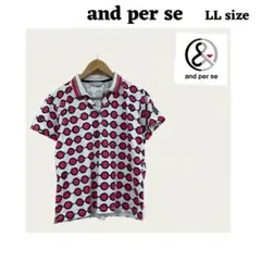 and per se ゴルフウェア　ポロシャツ LLサイズ